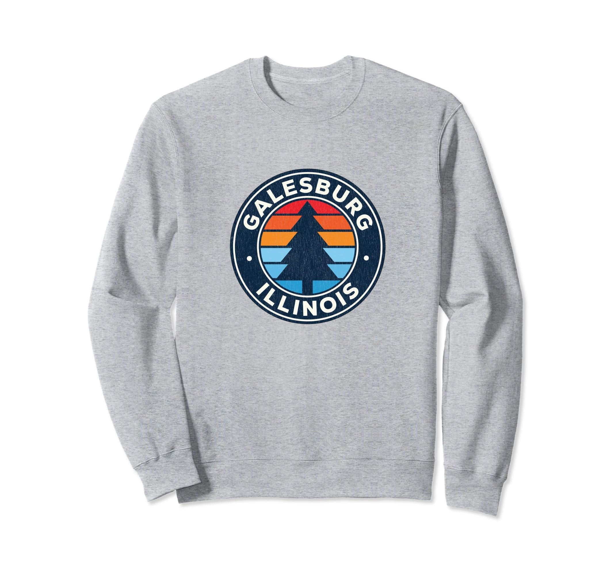 Galesburg Illinois Il 70S Sweatshirt - Minimalist Print Unisex - T-Shirt, Sweatshirt, Hoodie