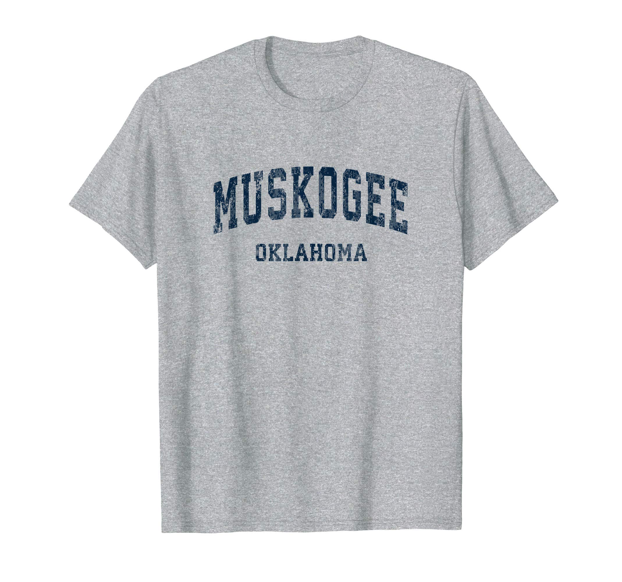 Muskogee Oklahoma Ok Varsity Sports Navy T-Shirt - Unique Graphic Unisex - T-Shirt, Sweatshirt, Hoodie