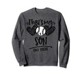 Thats My Son Out There Number 6 Sweatshirt - Trendy Graphic for Adults - T-Shirt, Sweatshirt, Hoodie