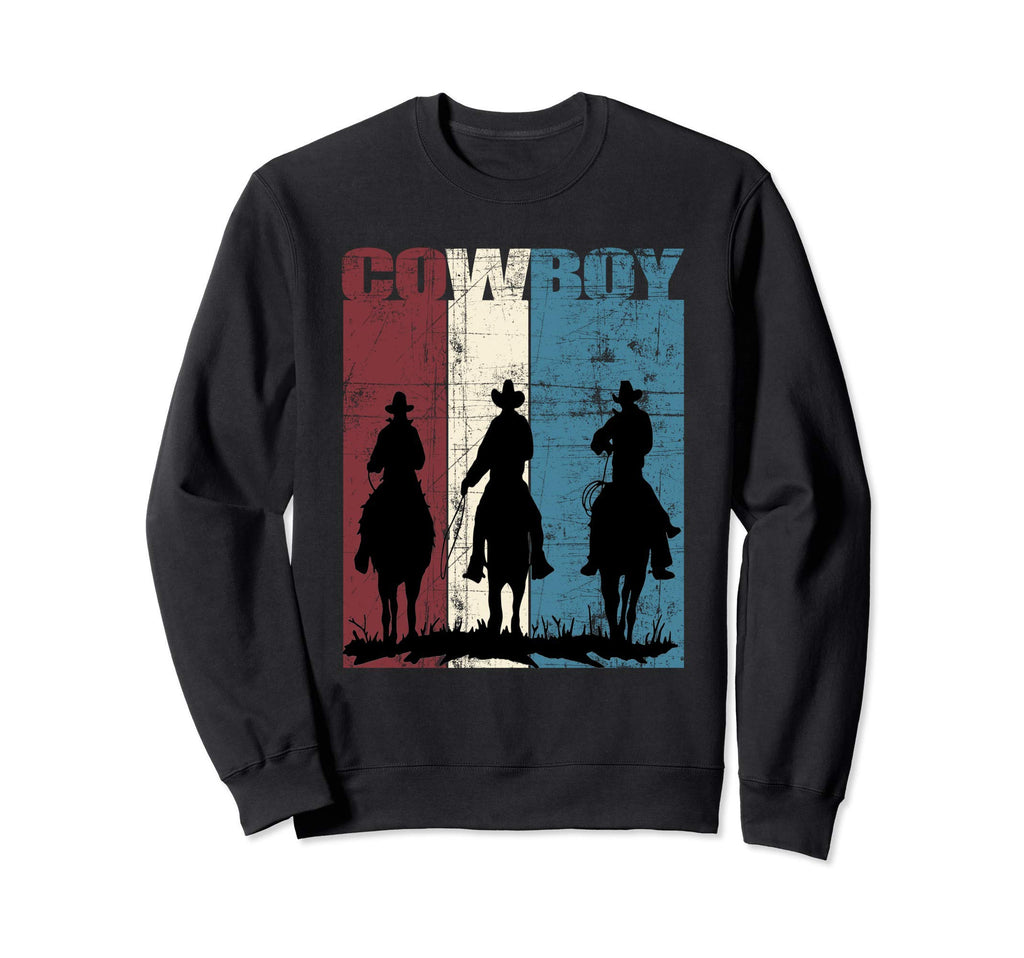 Cowboys Western Cowboy Distressed Sweatshirt - Unique Graphic for Adults - T-Shirt, Sweatshirt, Hoodie