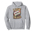 I Love 80S Cassette Tape Hoodie - Fun Novelty Design Unisex - T-Shirt, Sweatshirt, Hoodie