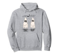 Ghost Halloween Autumn Aesthetic Grunge Hoodie - Minimalist Print Unisex - T-Shirt, Sweatshirt, Hoodie