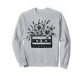 Cassette Tape Flowers Music 80S 90S Sweatshirt - Unique Graphic for Adults - T-Shirt, Sweatshirt, Hoodie