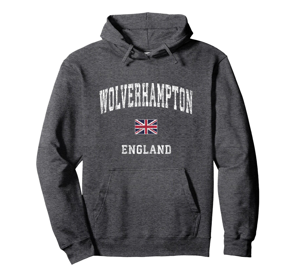 Wolverhampton England Athletic Sports Hoodie - Graphic Print for Adults - T-Shirt, Sweatshirt, Hoodie