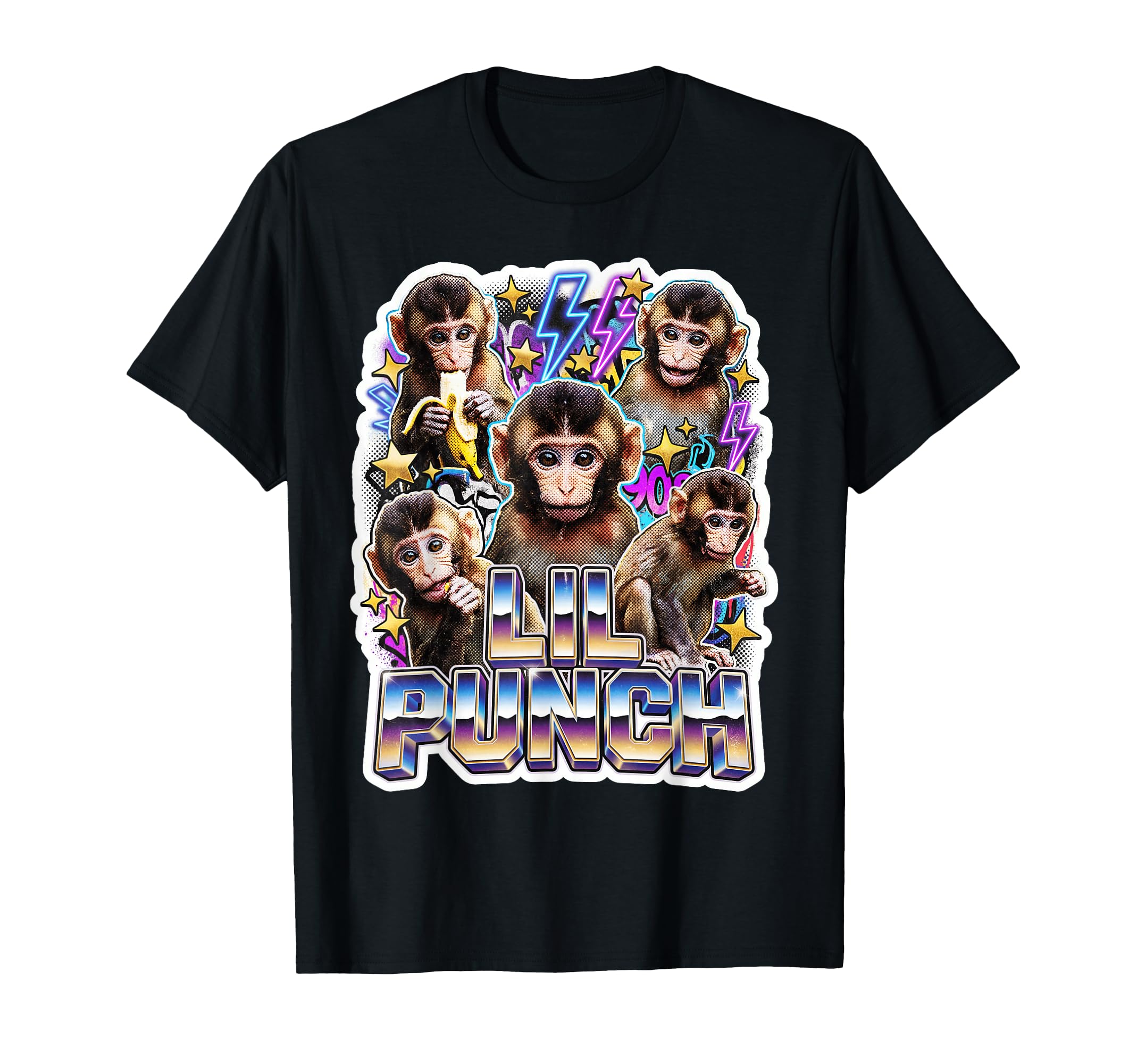 Lil Punch Monkey Meme 90S Bootleg Rap T-Shirt - Novelty Apparel Men Women - T-Shirt, Sweatshirt, Hoodie