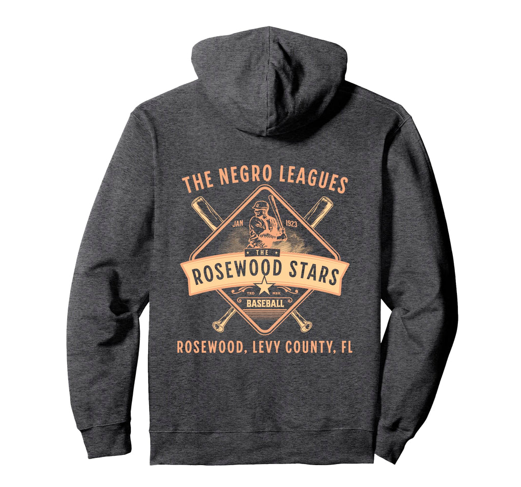 Negro League 1923 Rosewood Stars Hoodie - Casual Everyday Wear Unisex - T-Shirt, Sweatshirt, Hoodie
