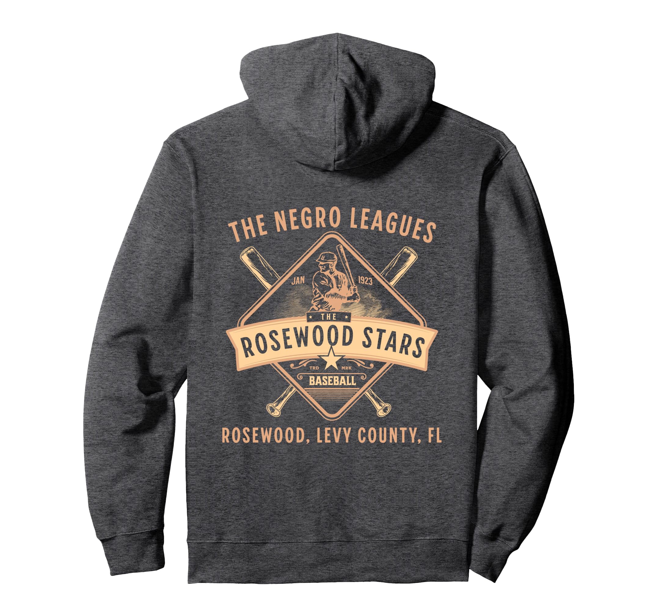 Negro League 1923 Rosewood Stars Hoodie - Casual Everyday Wear Unisex - T-Shirt, Sweatshirt, Hoodie