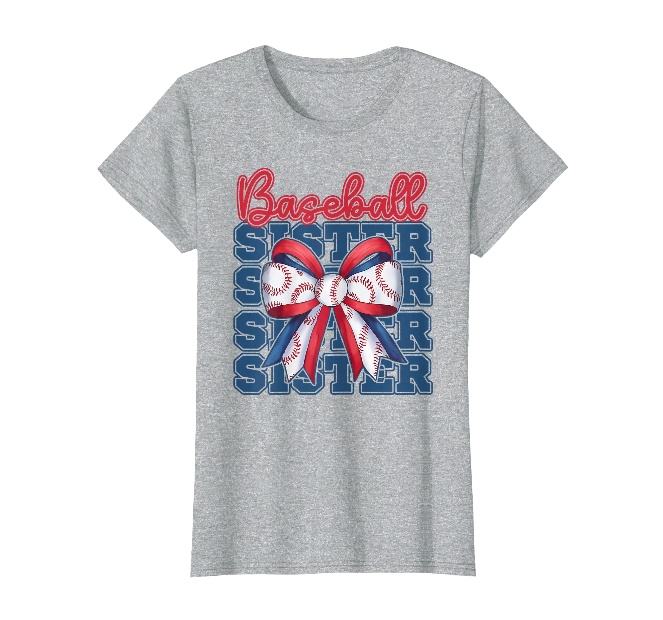 Baseball Sister Coquette Bow Sport T-Shirt - Aesthetic Graphic Men Women - T-Shirt, Sweatshirt, Hoodie