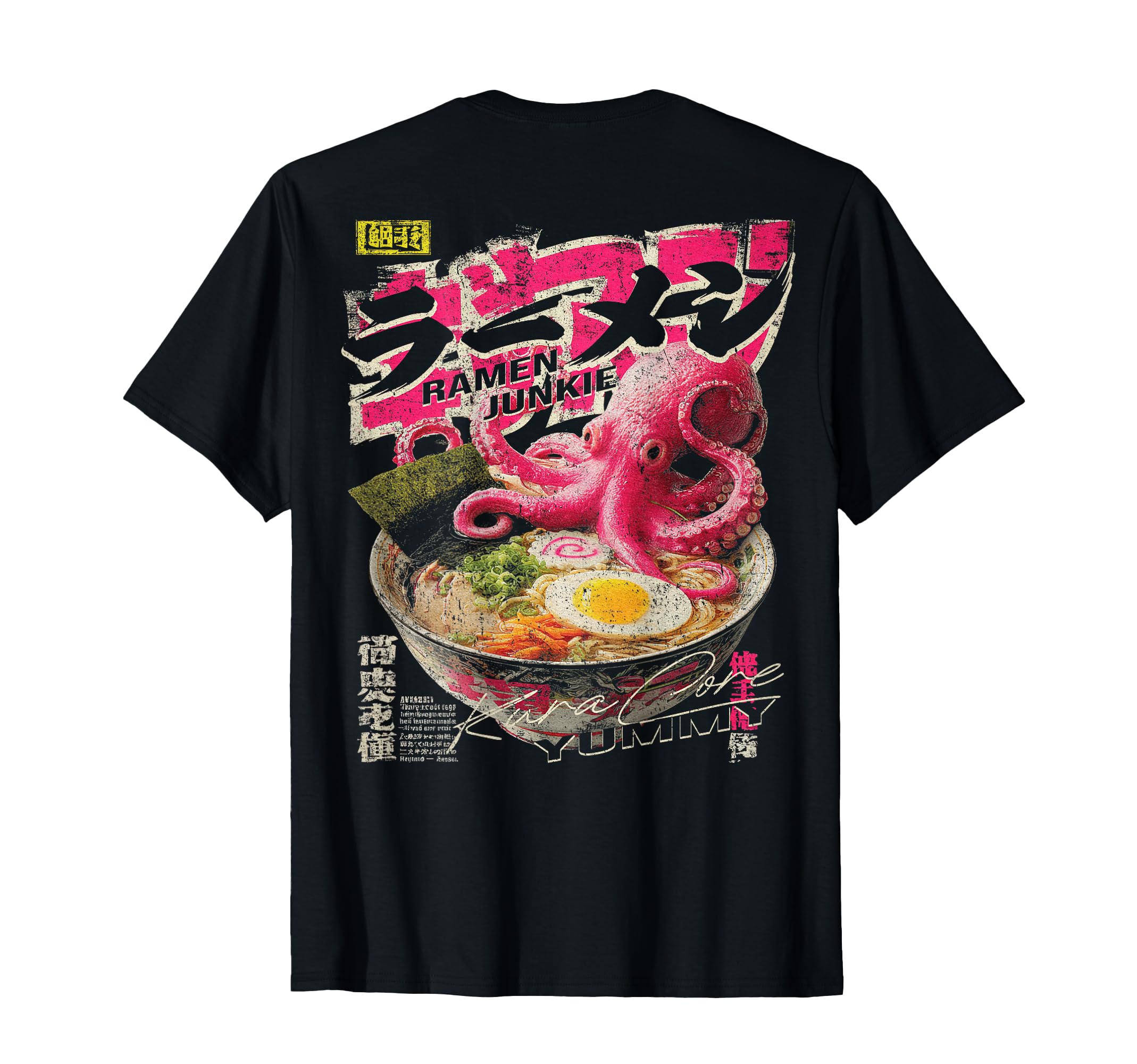 Ramen Back Japanese Streetwear Y2K T-Shirt - Fun Novelty Design Unisex - T-Shirt, Sweatshirt, Hoodie
