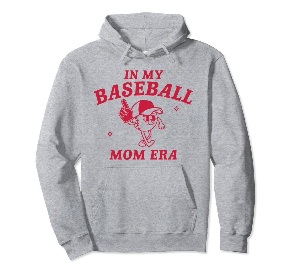 My Baseball Mom Era Game Day Mama Groovy Hoodie - Minimalist Print Unisex - T-Shirt, Sweatshirt, Hoodie