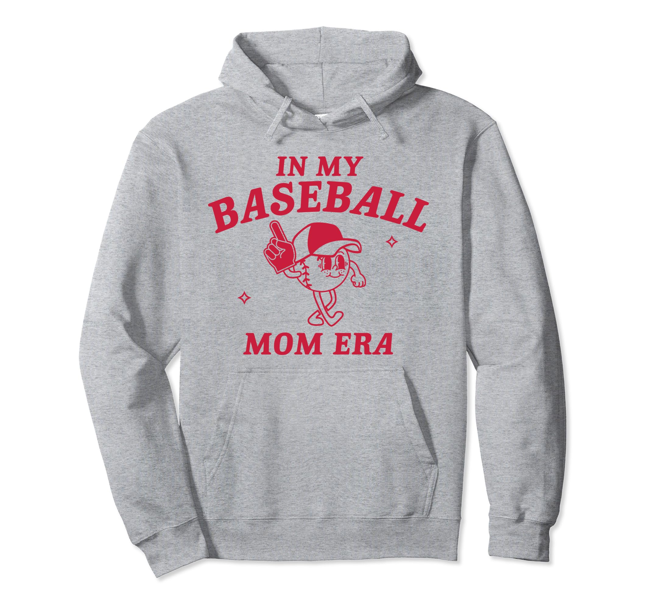 My Baseball Mom Era Game Day Mama Groovy Hoodie - Minimalist Print Unisex - T-Shirt, Sweatshirt, Hoodie