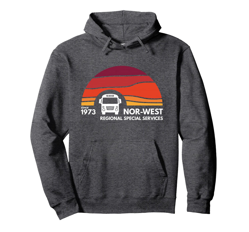 Nor West Bus Sunset Hoodie - Graphic Print Men Women - T-Shirt, Sweatshirt, Hoodie