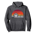 Nor West Bus Sunset Hoodie - Graphic Print Men Women - T-Shirt, Sweatshirt, Hoodie