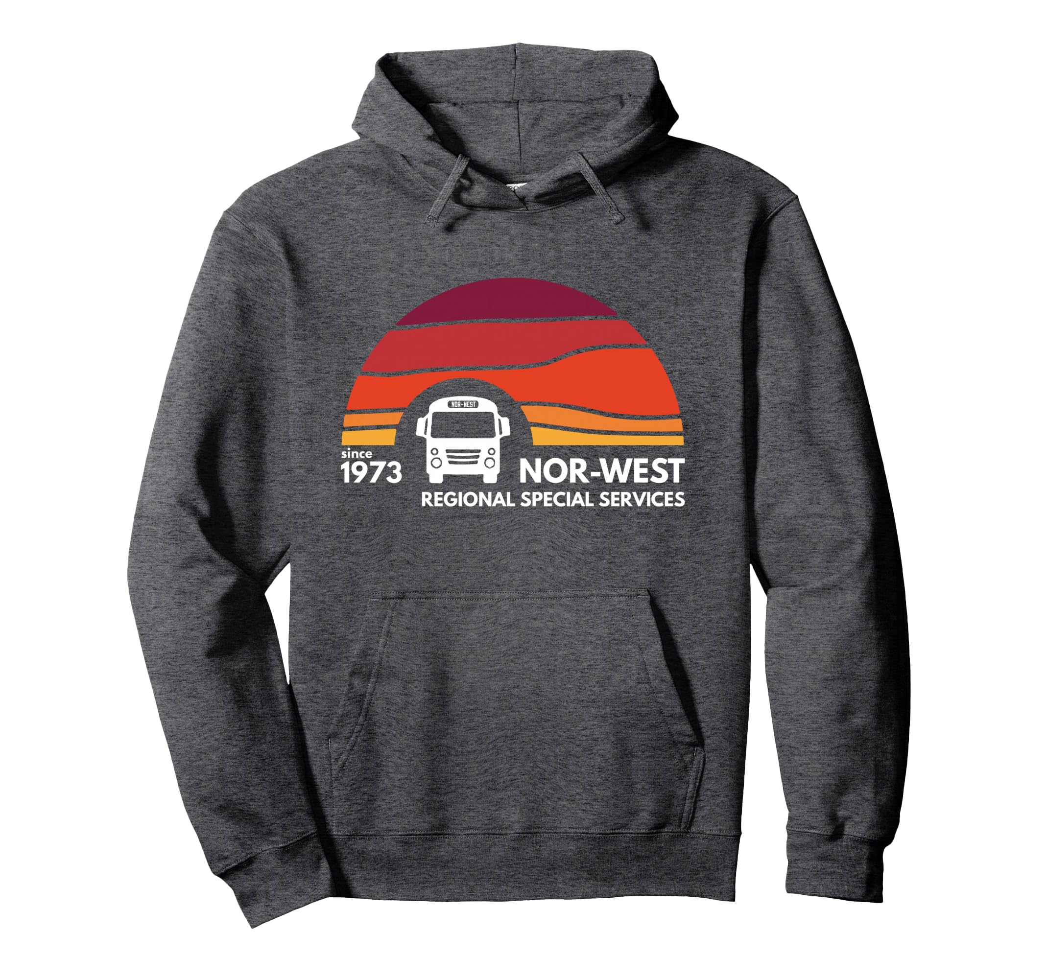 Nor West Bus Sunset Hoodie - Graphic Print Men Women - T-Shirt, Sweatshirt, Hoodie