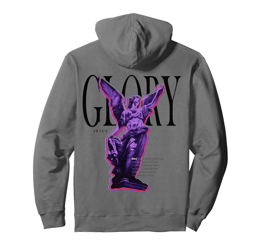 Back Y2K Aesthetic Streetwear Angel Hoodie - Aesthetic Graphic for Adults - T-Shirt, Sweatshirt, Hoodie