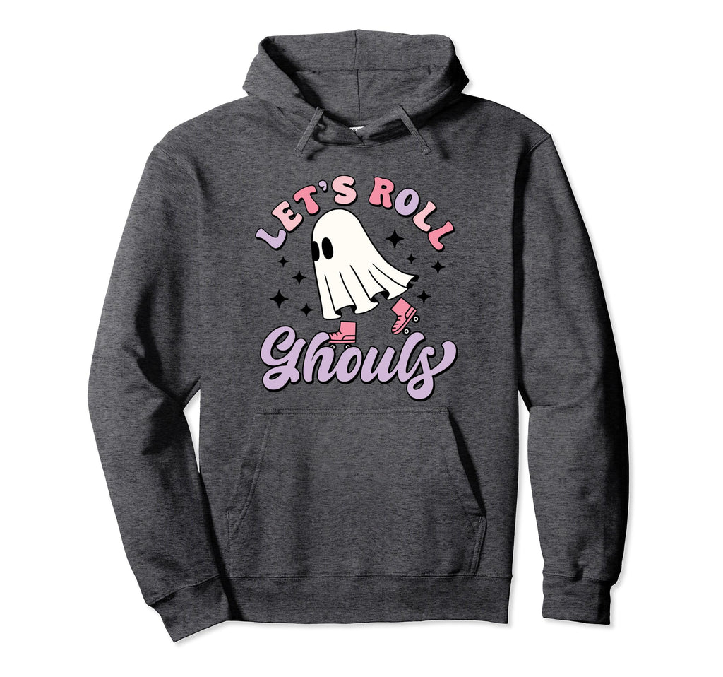 Halloween Ghost Lets Roll Ghouls Roller Hoodie - Custom Art Print Unisex - T-Shirt, Sweatshirt, Hoodie