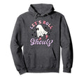 Halloween Ghost Lets Roll Ghouls Roller Hoodie - Custom Art Print Unisex - T-Shirt, Sweatshirt, Hoodie