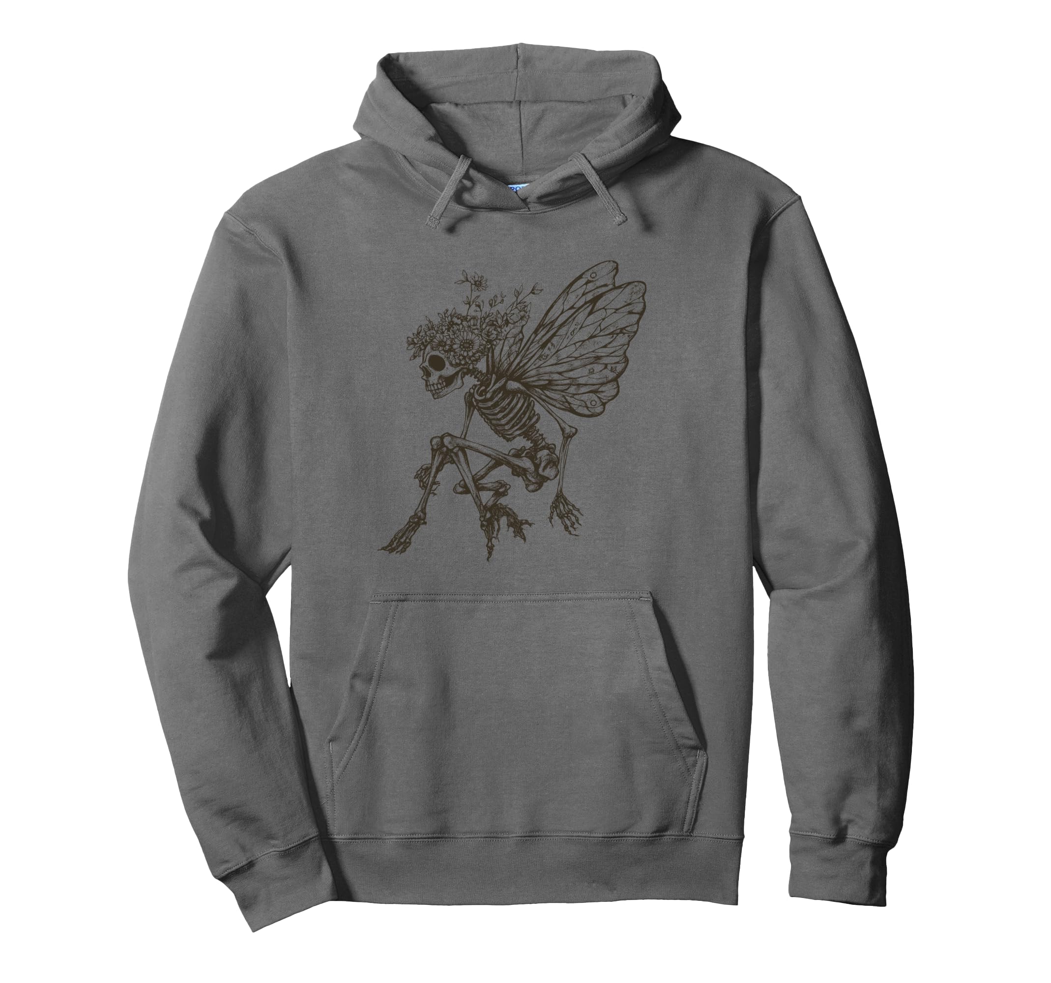 Fairycore Y2K Floral Moth Hoodie - Casual Everyday Wear for Adults - T-Shirt, Sweatshirt, Hoodie