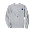 Distressed Alaska State Flag Sweatshirt - Aesthetic Graphic for Adults - T-Shirt, Sweatshirt, Hoodie