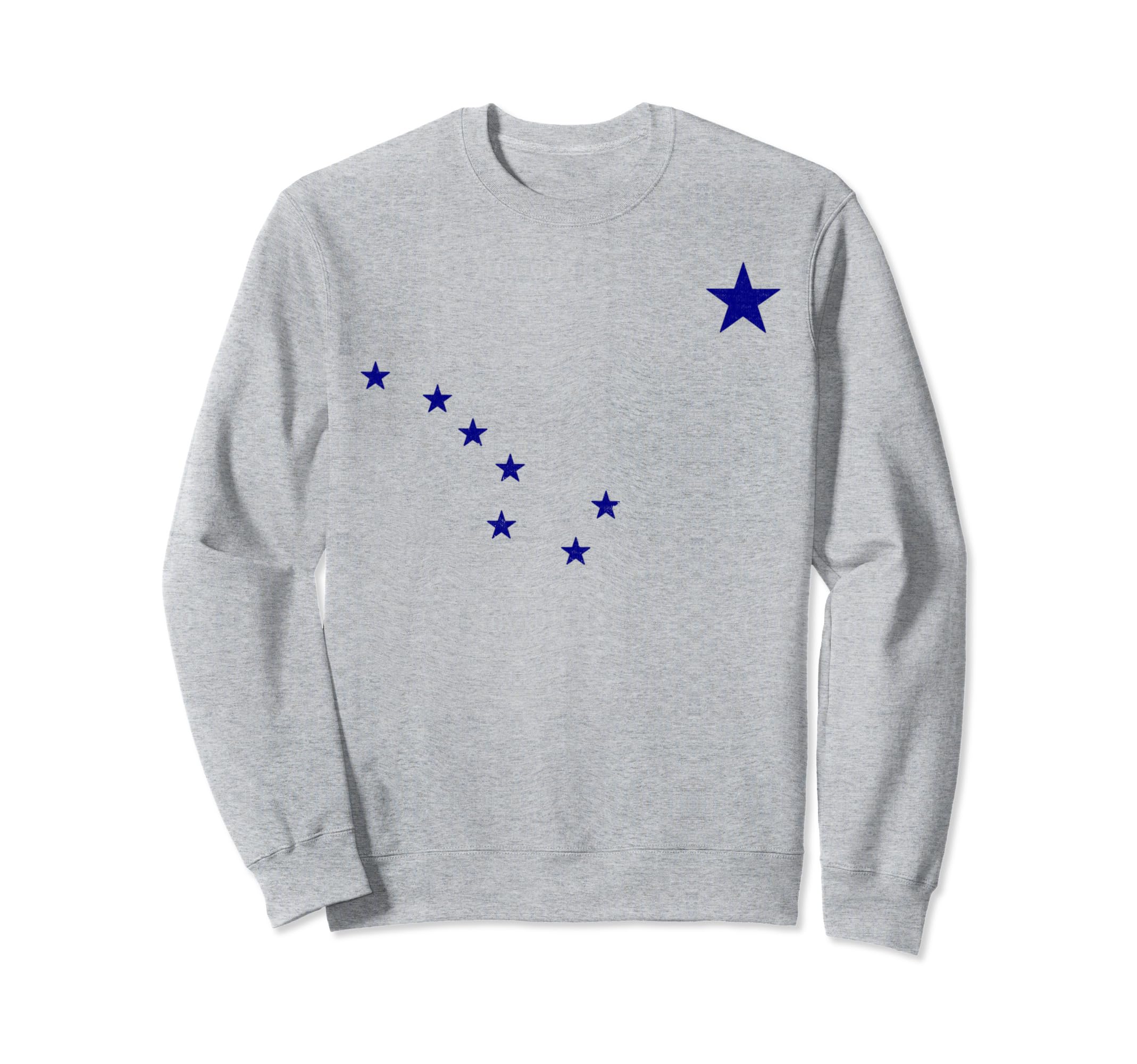 Distressed Alaska State Flag Sweatshirt - Aesthetic Graphic for Adults - T-Shirt, Sweatshirt, Hoodie