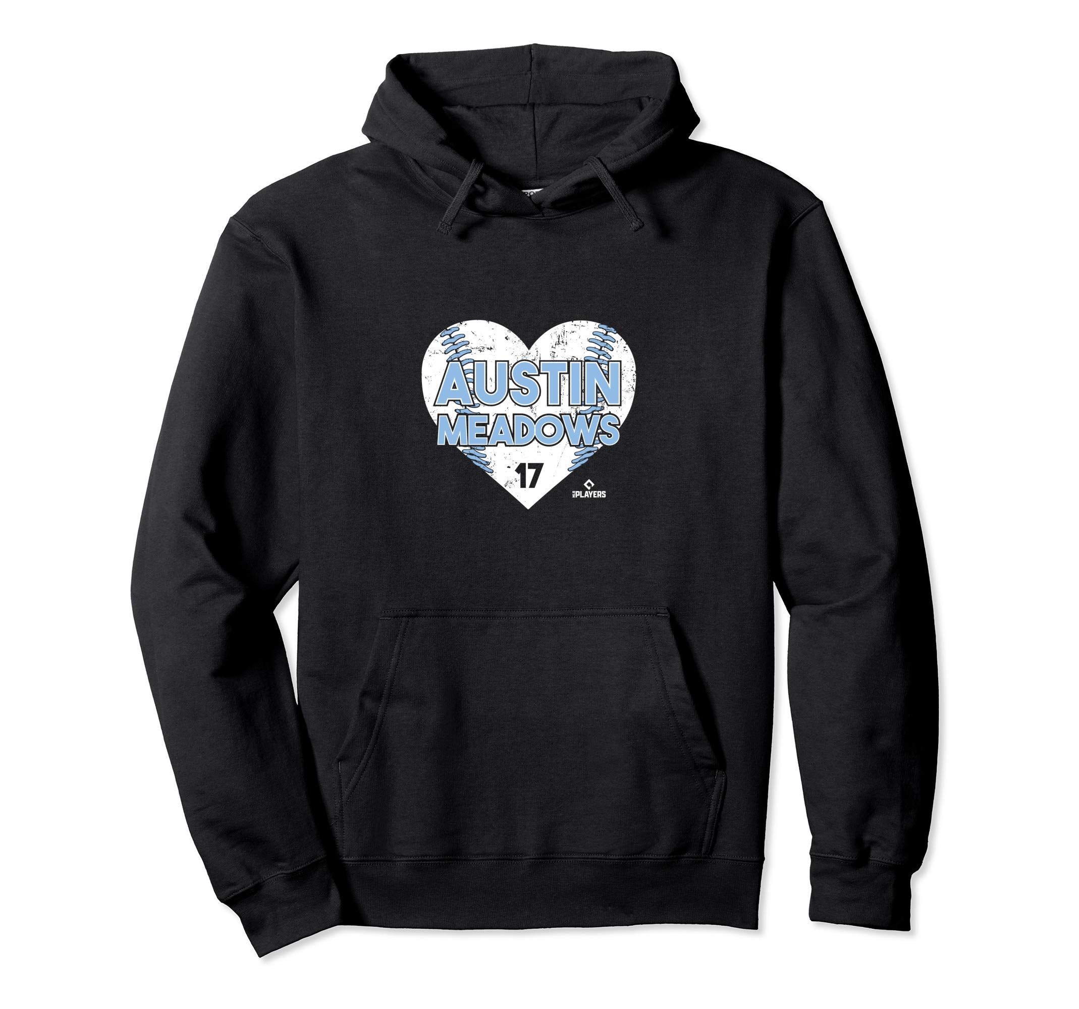 Austin Meadows Heart Baseball Hoodie - Fun Novelty Design for Adults - T-Shirt, Sweatshirt, Hoodie