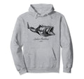 Anglerfish Hoodie - Minimalist Print for Adults - T-Shirt, Sweatshirt, Hoodie