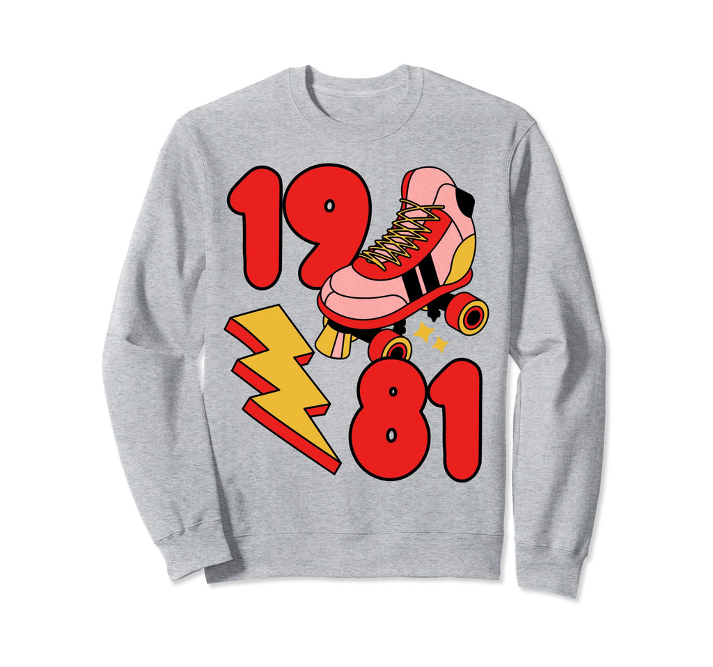 1981 Roller Skate 80S Nostalgia Sweatshirt - Trendy Graphic Men Women - T-Shirt, Sweatshirt, Hoodie
