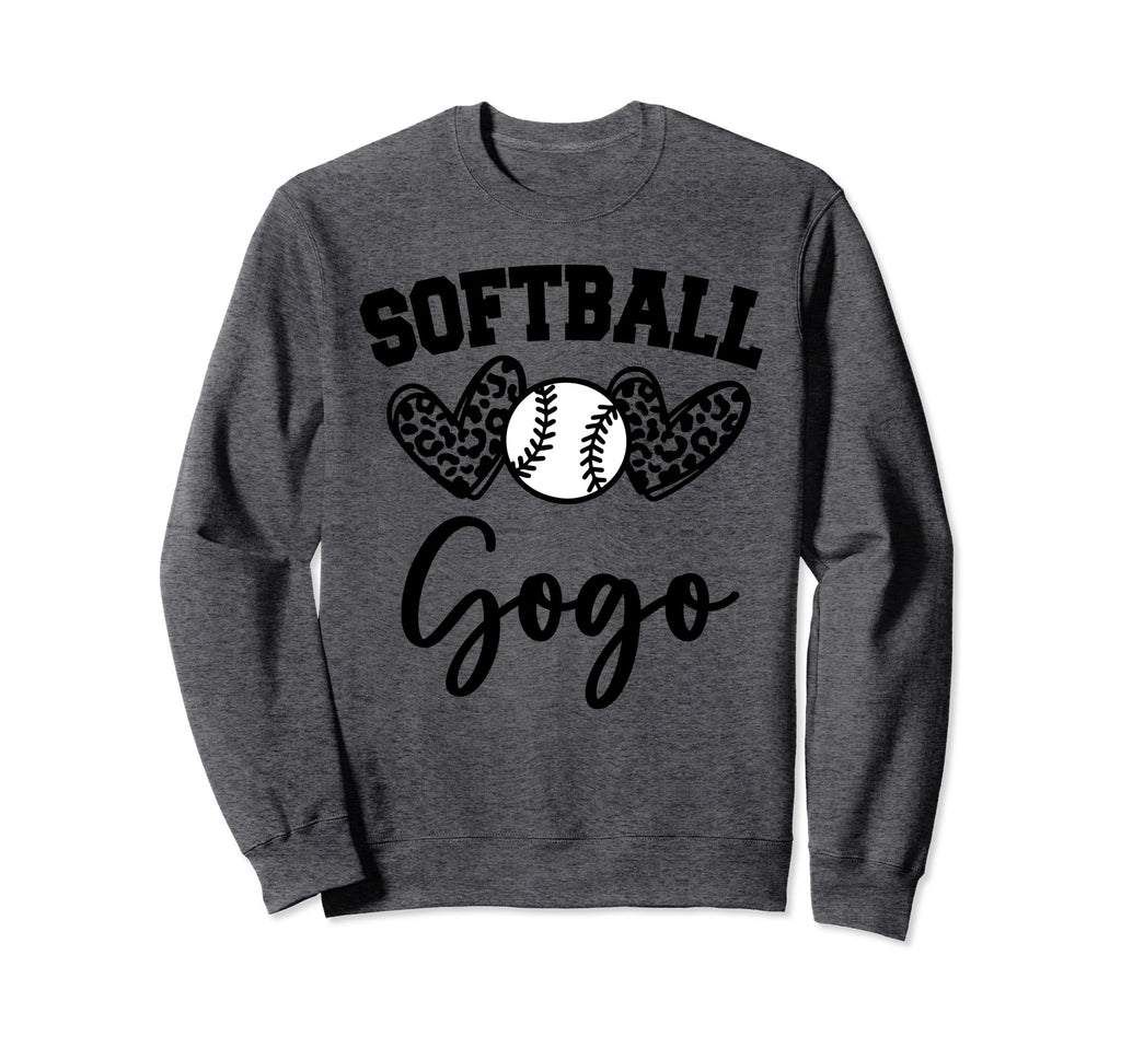 Personalized Baseball Heart Gogo Sweatshirt - Casual Everyday Wear Unisex - T-Shirt, Sweatshirt, Hoodie