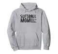 Funny Comical Softball Mom Baseball Hoodie - Trendy Graphic Men Women - T-Shirt, Sweatshirt, Hoodie