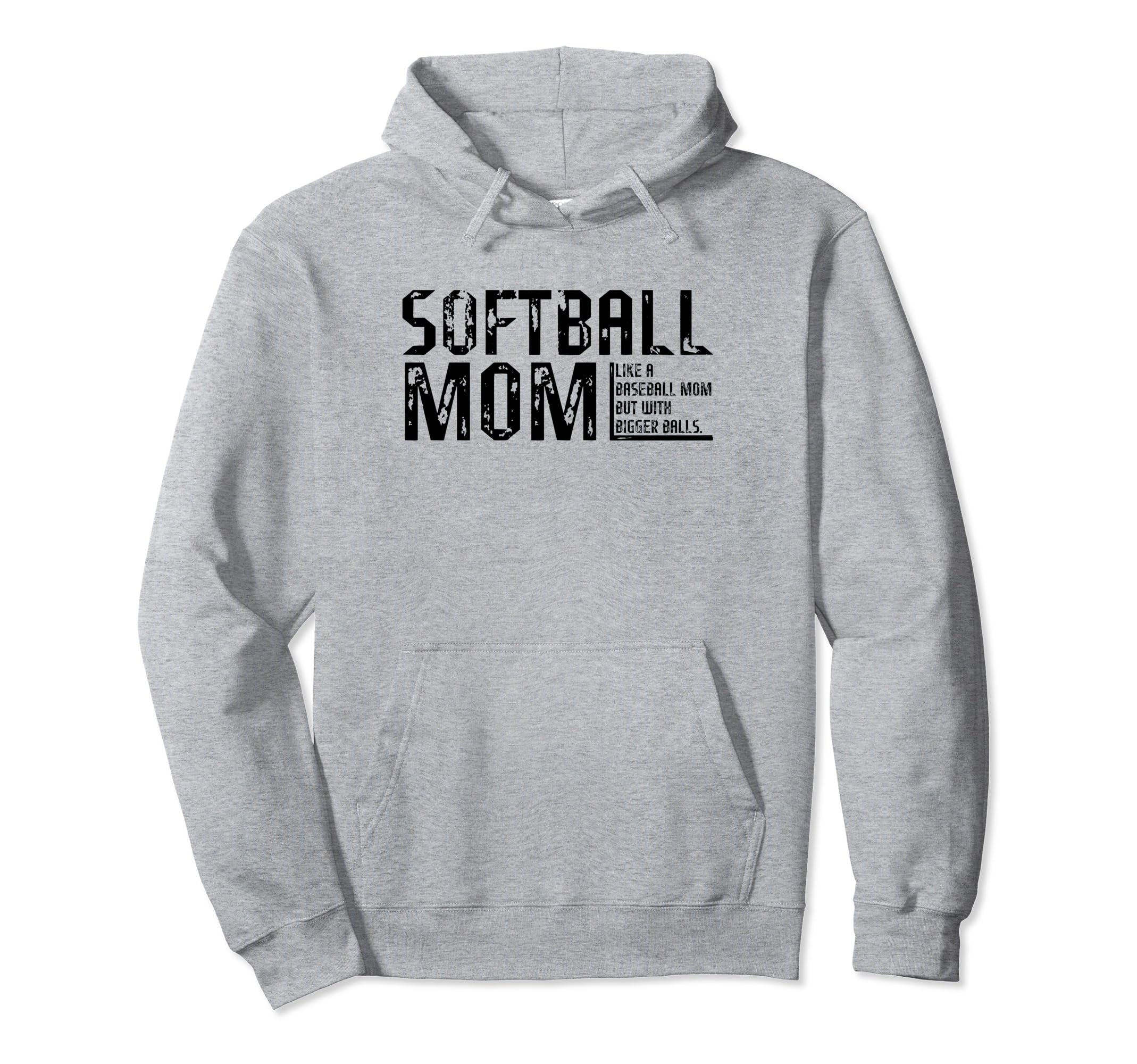 Funny Comical Softball Mom Baseball Hoodie - Trendy Graphic Men Women - T-Shirt, Sweatshirt, Hoodie