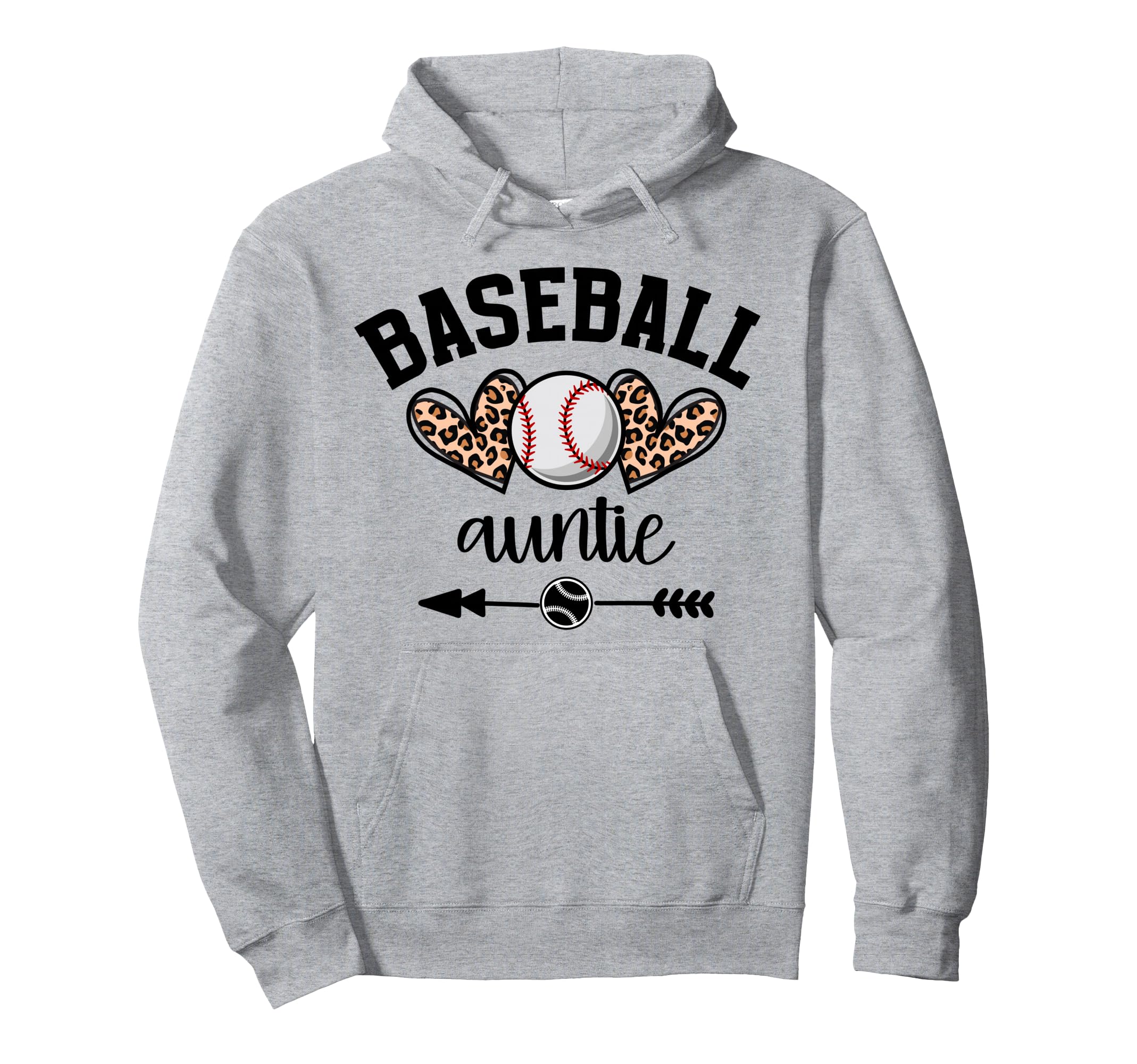 Baseball Auntie Womens Baseball Hoodie - Fun Novelty Design Men Women - T-Shirt, Sweatshirt, Hoodie