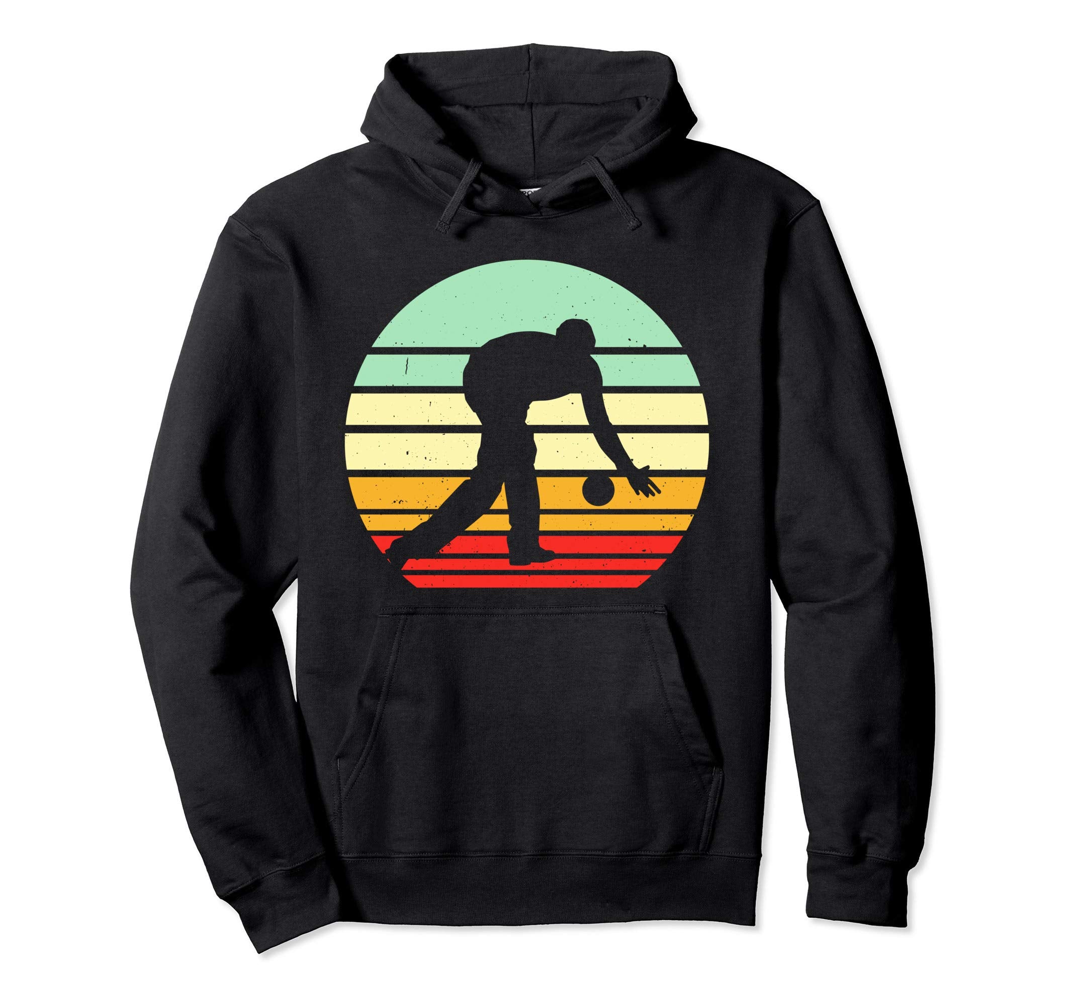 Bowling Bowling Ball Sunset Bowler Hoodie - Graphic Print Men Women - T-Shirt, Sweatshirt, Hoodie