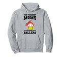 Toughest Moms Raise Ballers Softball Hoodie - Aesthetic Graphic Unisex - T-Shirt, Sweatshirt, Hoodie