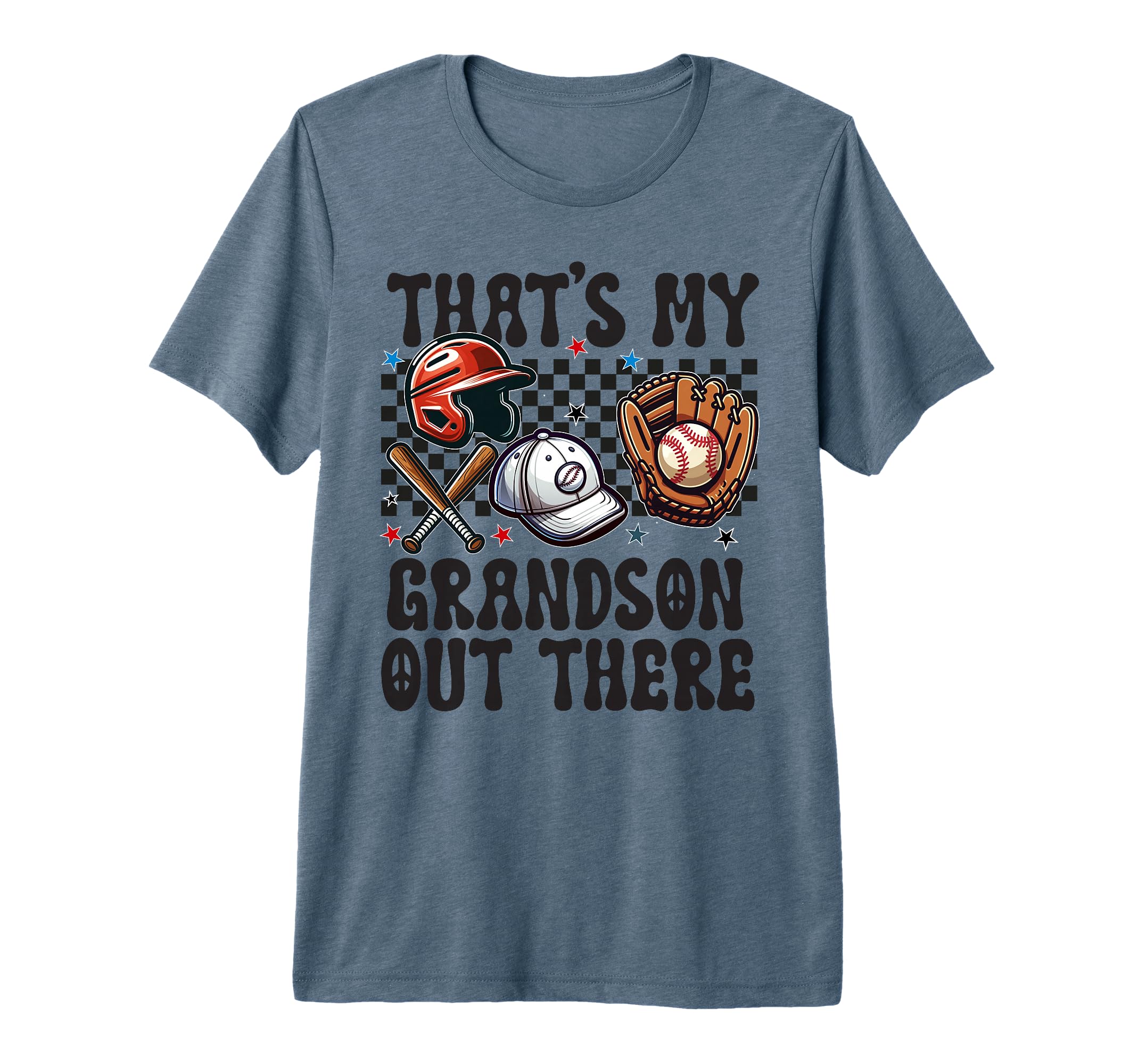 Thats My Grandson Out There Baseball T-Shirt - Novelty Apparel for Adults - T-Shirt, Sweatshirt, Hoodie