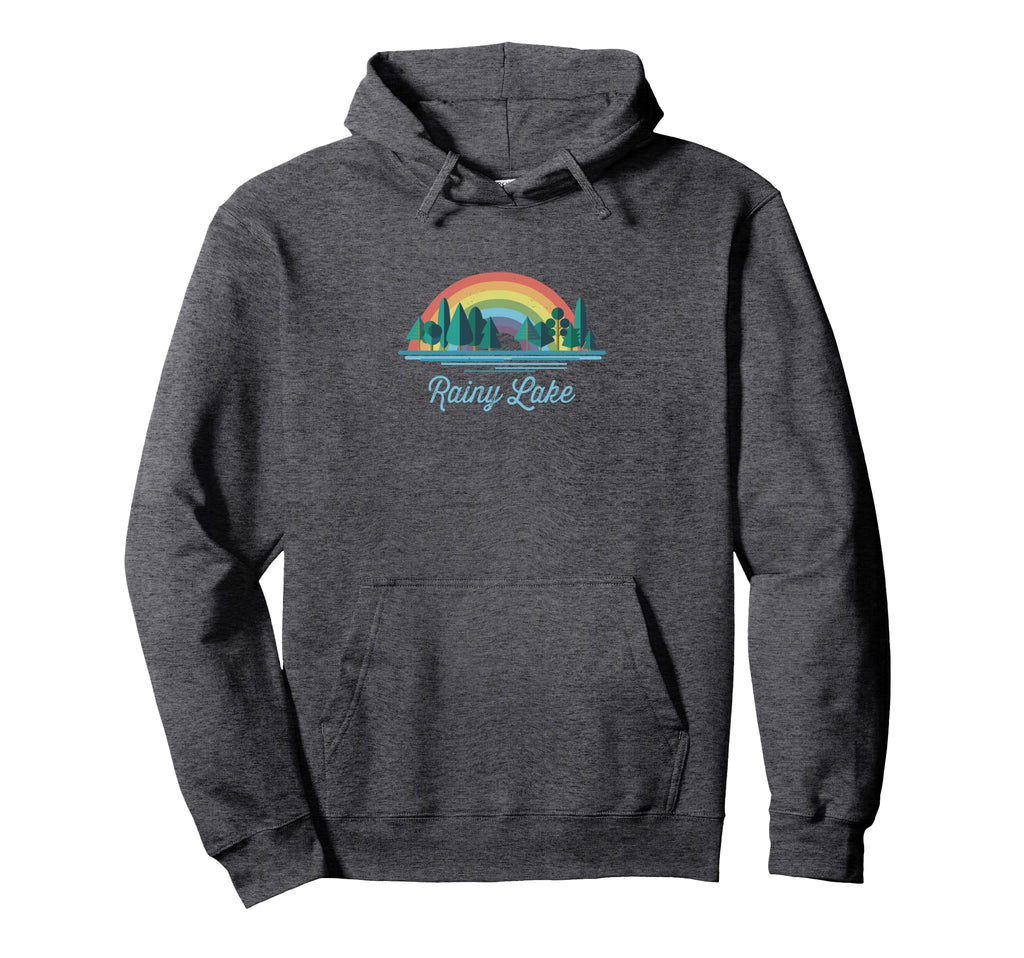 Rainy Lake Rainbow Lake Souvenir Hoodie - Custom Art Print for Adults - T-Shirt, Sweatshirt, Hoodie
