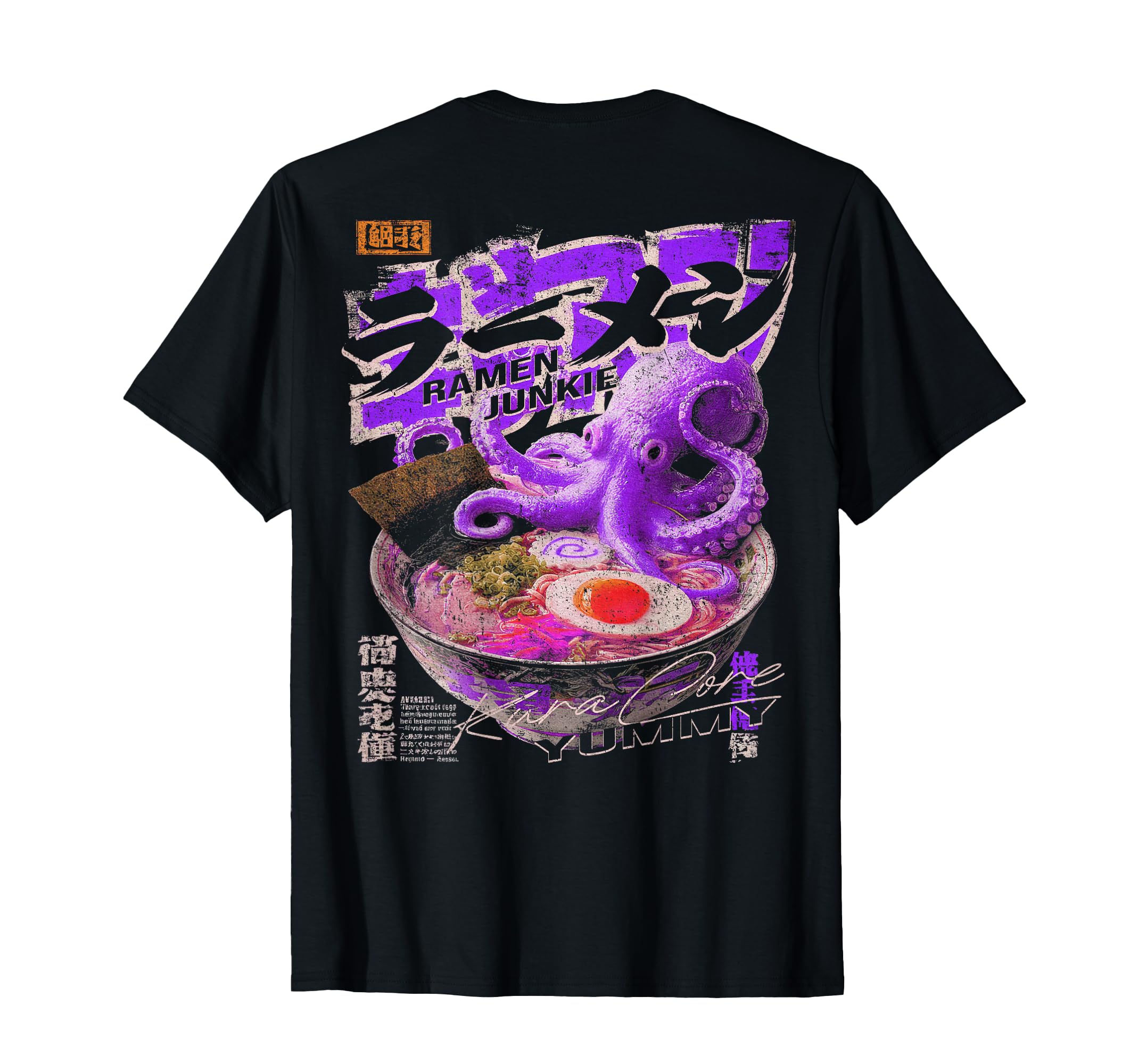 Ramen Back Japanese Streetwear Y2K T-Shirt - Custom Art Print Unisex - T-Shirt, Sweatshirt, Hoodie