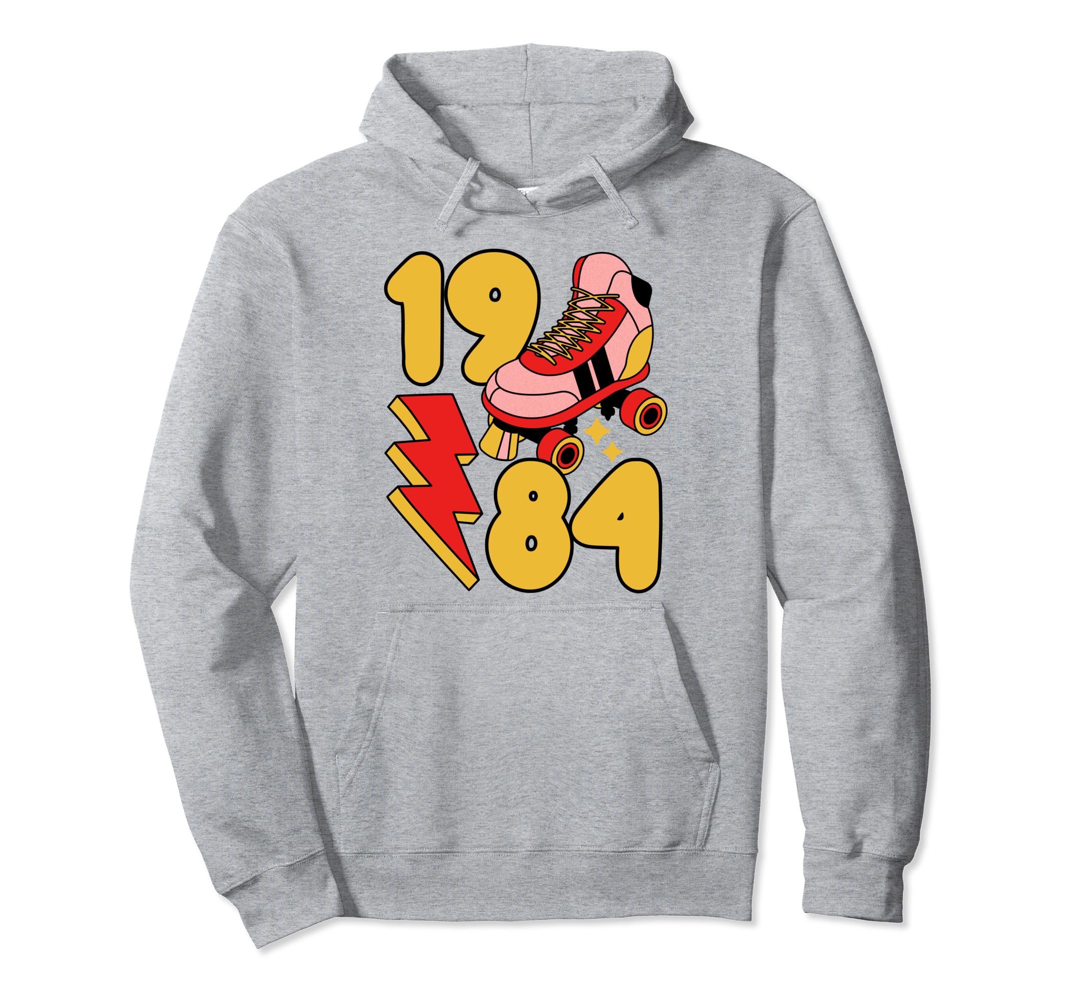 1984 Roller Skate 80S Nostalgia Hoodie - Novelty Apparel for Adults - T-Shirt, Sweatshirt, Hoodie