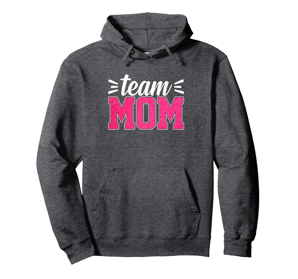 Team Mom Baseball Softball Volleyball Hoodie - Unique Graphic Men Women - T-Shirt, Sweatshirt, Hoodie