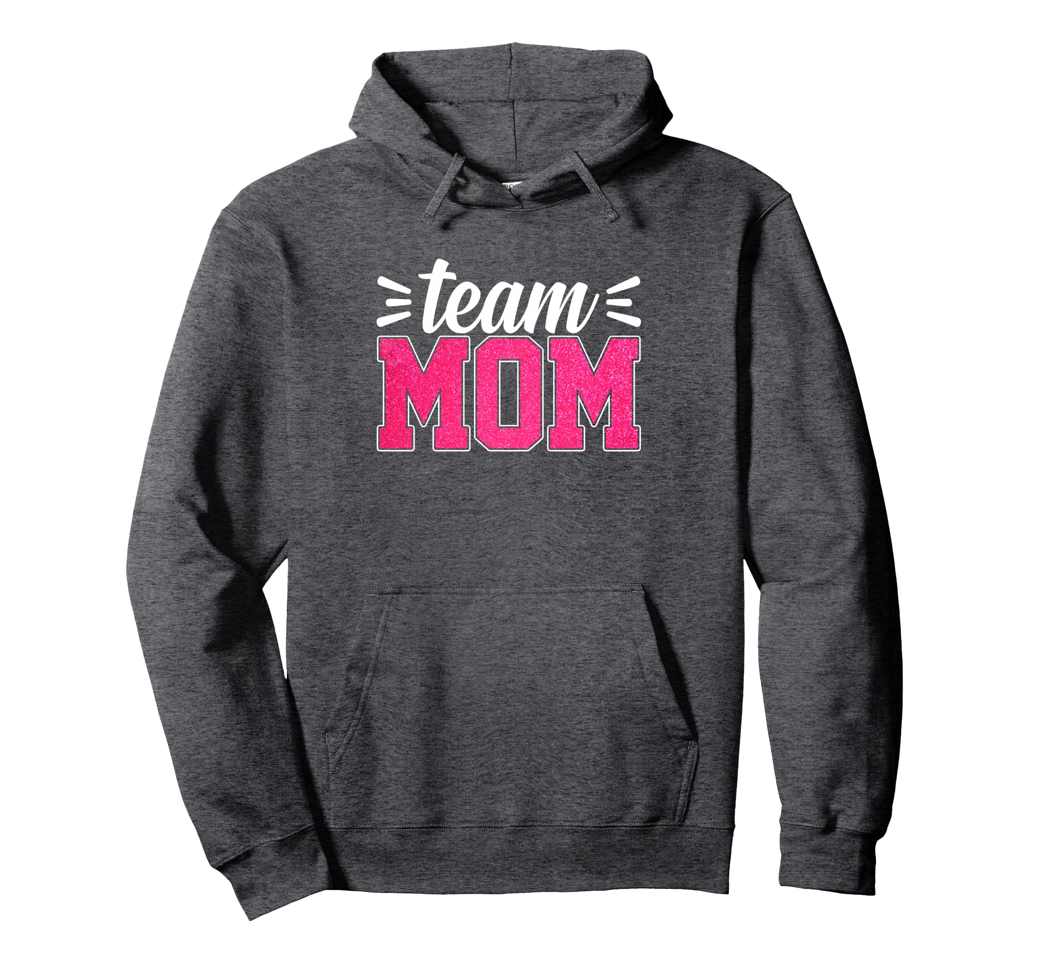 Team Mom Baseball Softball Volleyball Hoodie - Unique Graphic Men Women - T-Shirt, Sweatshirt, Hoodie