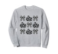 Coquette Checkered Bow Halloween Sweatshirt - Trendy Graphic Men Women - T-Shirt, Sweatshirt, Hoodie