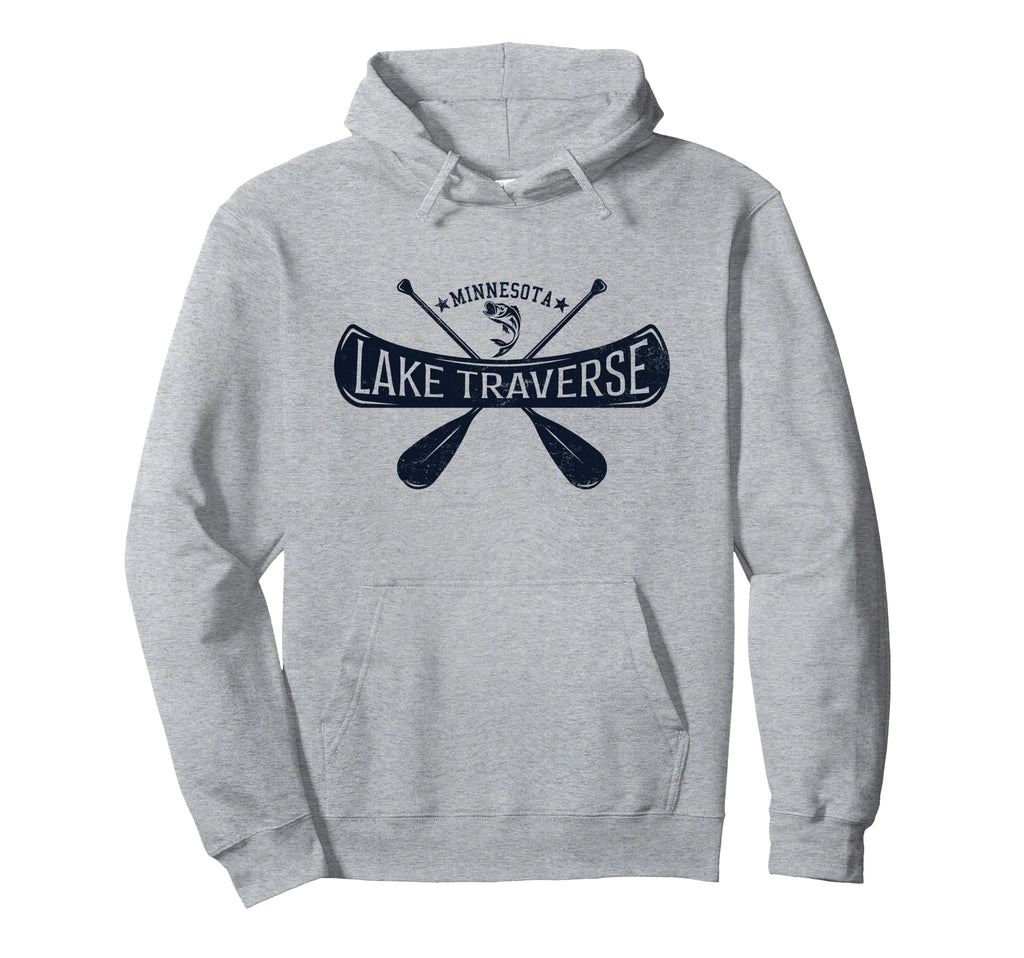 Lake Traverse Minnesota Distressed Hoodie - Casual Everyday Wear Men Women - T-Shirt, Sweatshirt, Hoodie