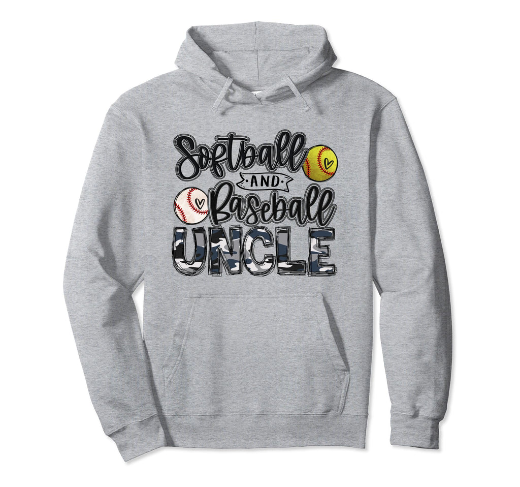 Baseball And Softball Uncle Both Softball Hoodie - Streetwear Style Unisex - T-Shirt, Sweatshirt, Hoodie