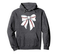 Baseball Coquette Bow Baseball Hoodie - Fun Novelty Design for Adults - T-Shirt, Sweatshirt, Hoodie