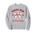 Baseball Senior Mom Coquette Bow Sweatshirt - Minimalist Print for Adults - T-Shirt, Sweatshirt, Hoodie