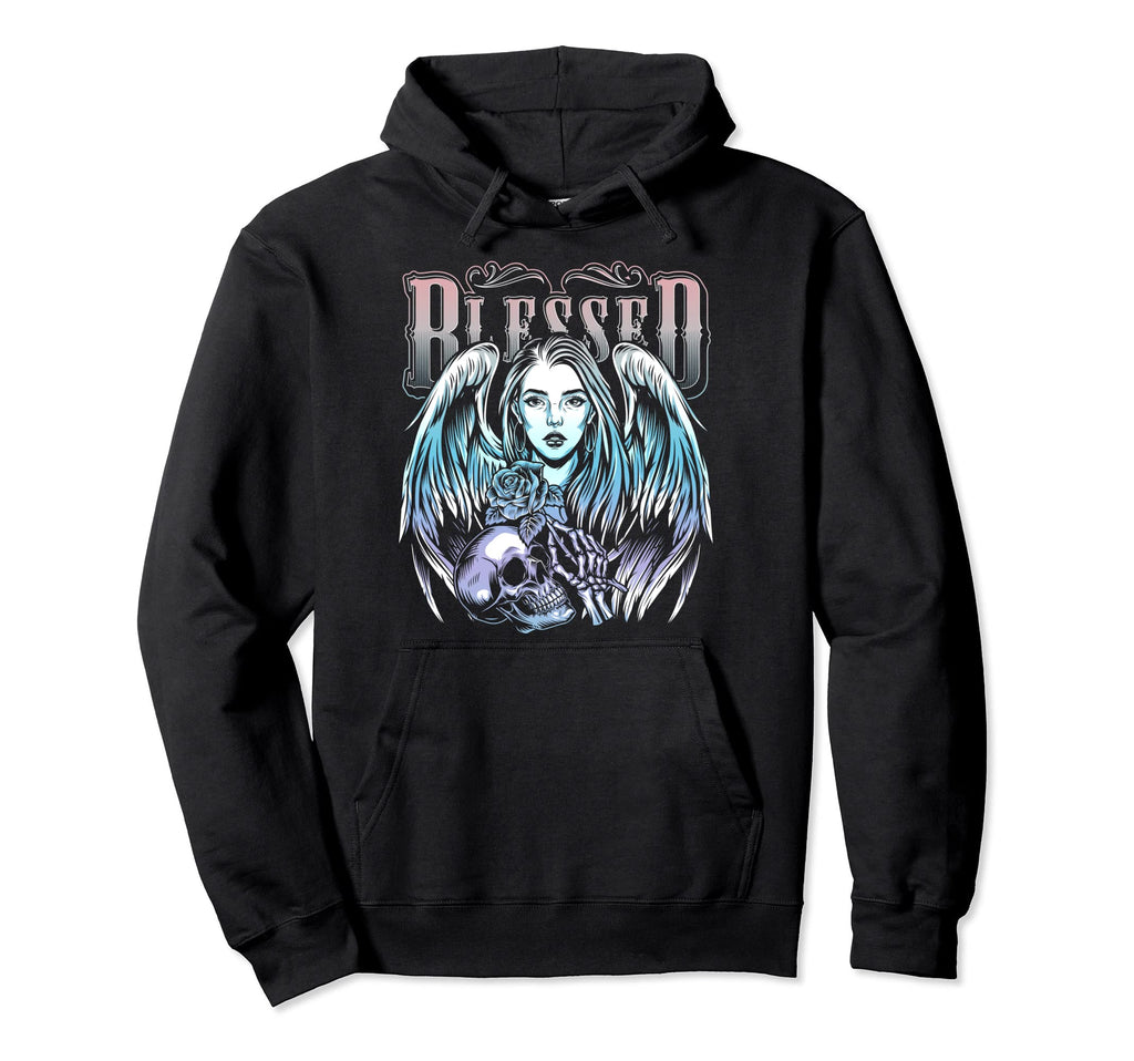 Angelcore Aesthetic Grunge Goth Punk Hoodie - Graphic Print Unisex - T-Shirt, Sweatshirt, Hoodie