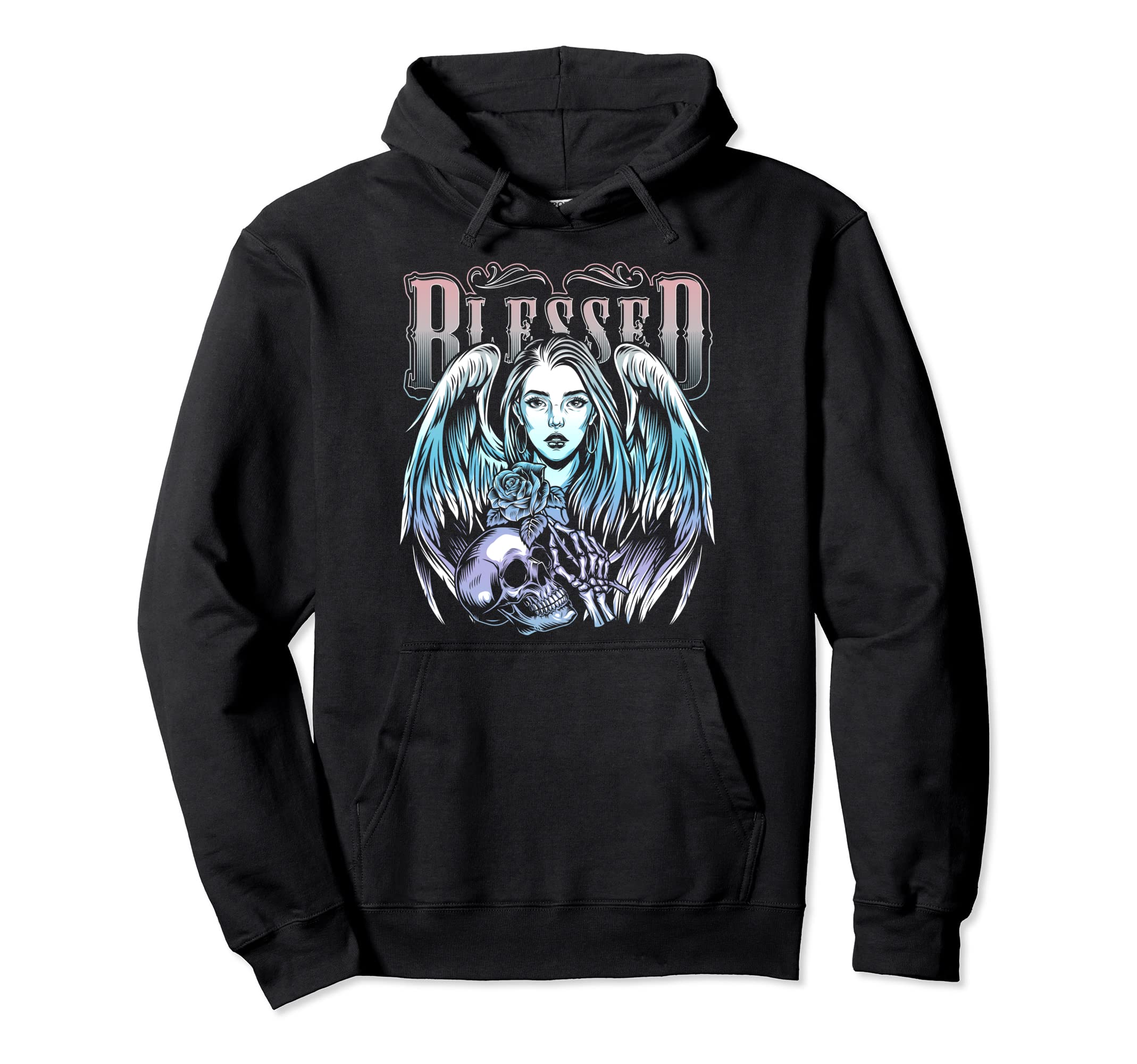 Angelcore Aesthetic Grunge Goth Punk Hoodie - Graphic Print Unisex - T-Shirt, Sweatshirt, Hoodie