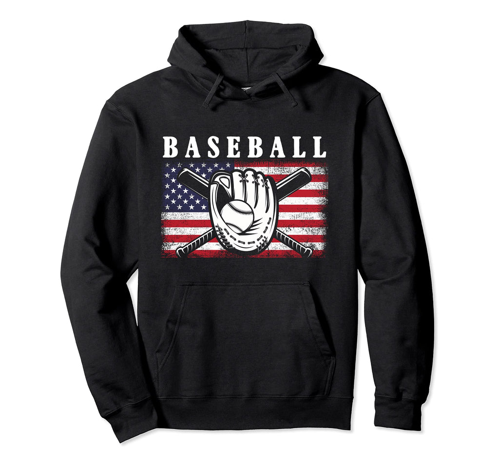 American Baseball Player Baseball Fan Usa Hoodie - Streetwear Style Unisex - T-Shirt, Sweatshirt, Hoodie