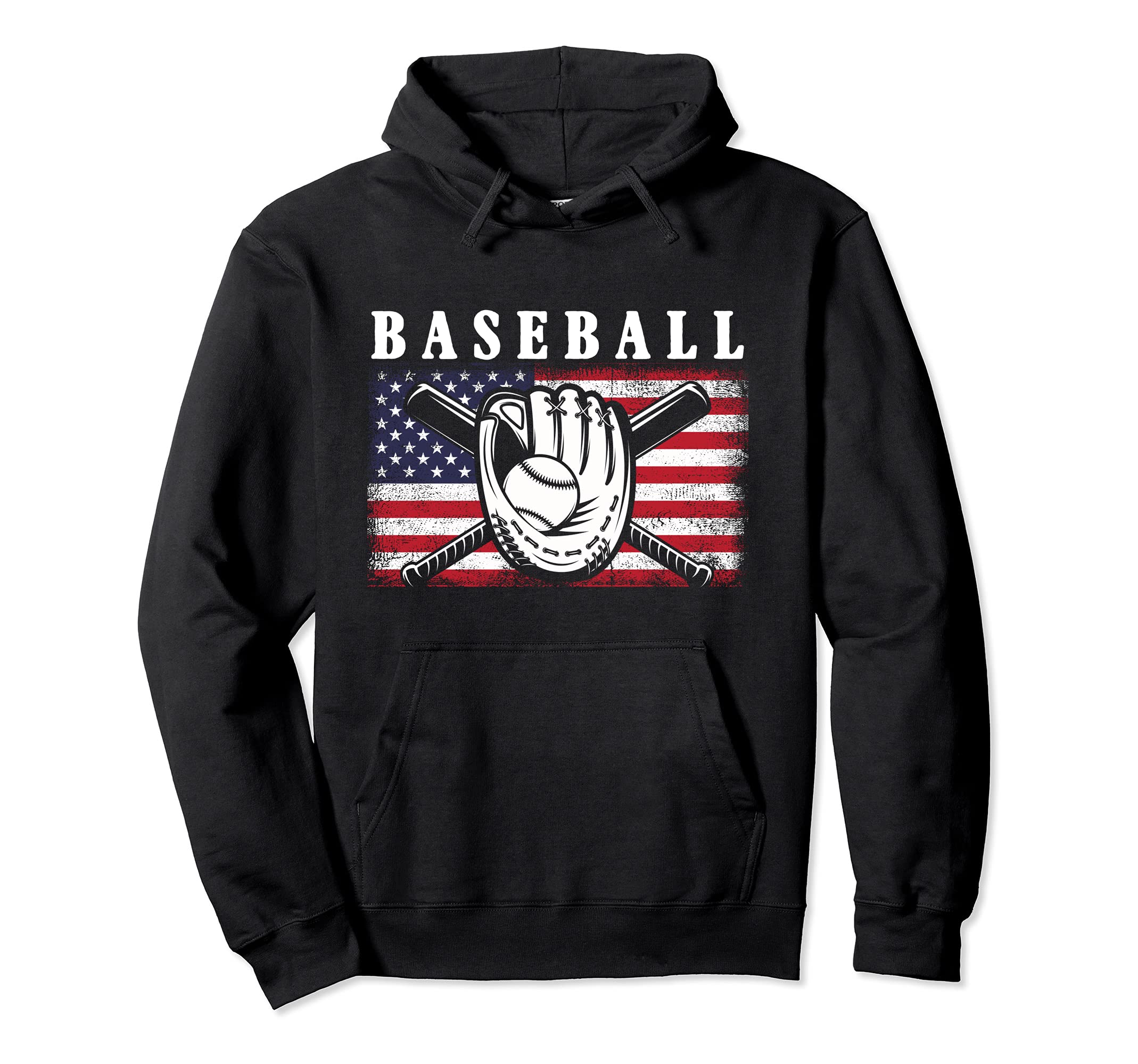 American Baseball Player Baseball Fan Usa Hoodie - Streetwear Style Unisex - T-Shirt, Sweatshirt, Hoodie