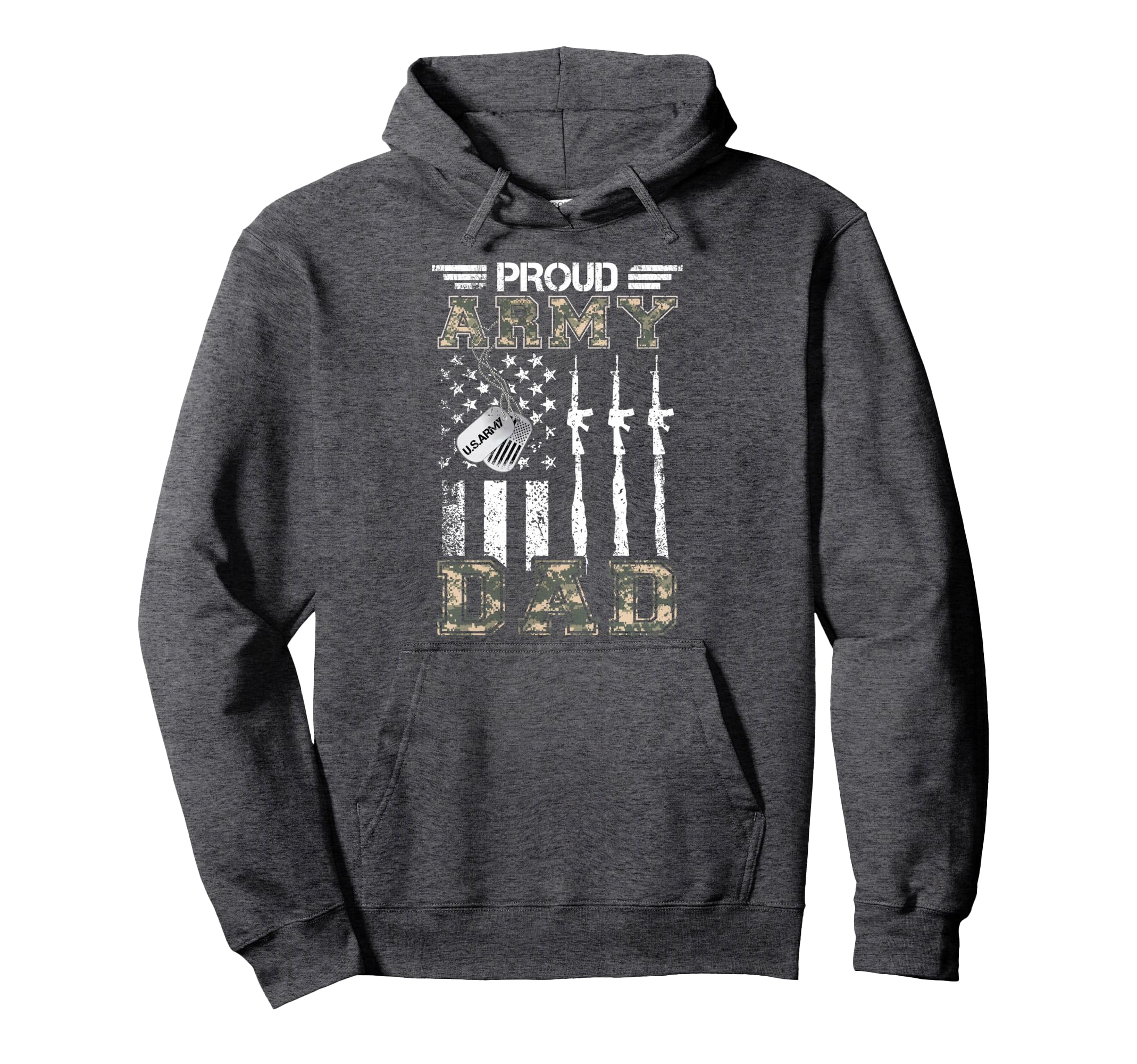Proud Army Dad Us Army Dad Gifts Army Hoodie - Graphic Print Unisex - T-Shirt, Sweatshirt, Hoodie