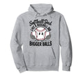 Softball Dad Like Baseball Dad But Hoodie - Custom Art Print for Adults - T-Shirt, Sweatshirt, Hoodie